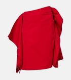 Loewe Cotton and silk gabardine miniskirt