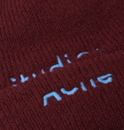 Acne Studios - Logo-Embroidered Wool-Blend Beanie - Red