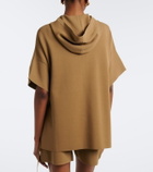 Max Mara Hooded knitted poncho