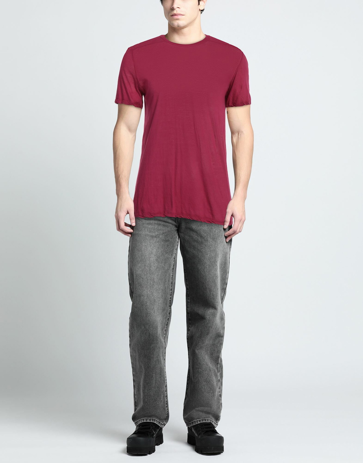 Rick Owens Mens T-shirt Garnet
