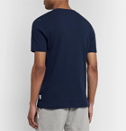 Oliver Spencer Loungewear - Miverton Slim-Fit Ribbed Recycled Cotton-Blend T-Shirt - Blue
