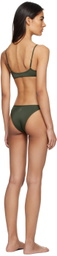 Blumarine Green Rhinestone Bikini
