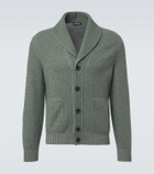 Zegna Waffle-knit cashmere and wool cardigan