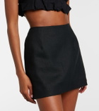 Faithfull Jane linen miniskirt