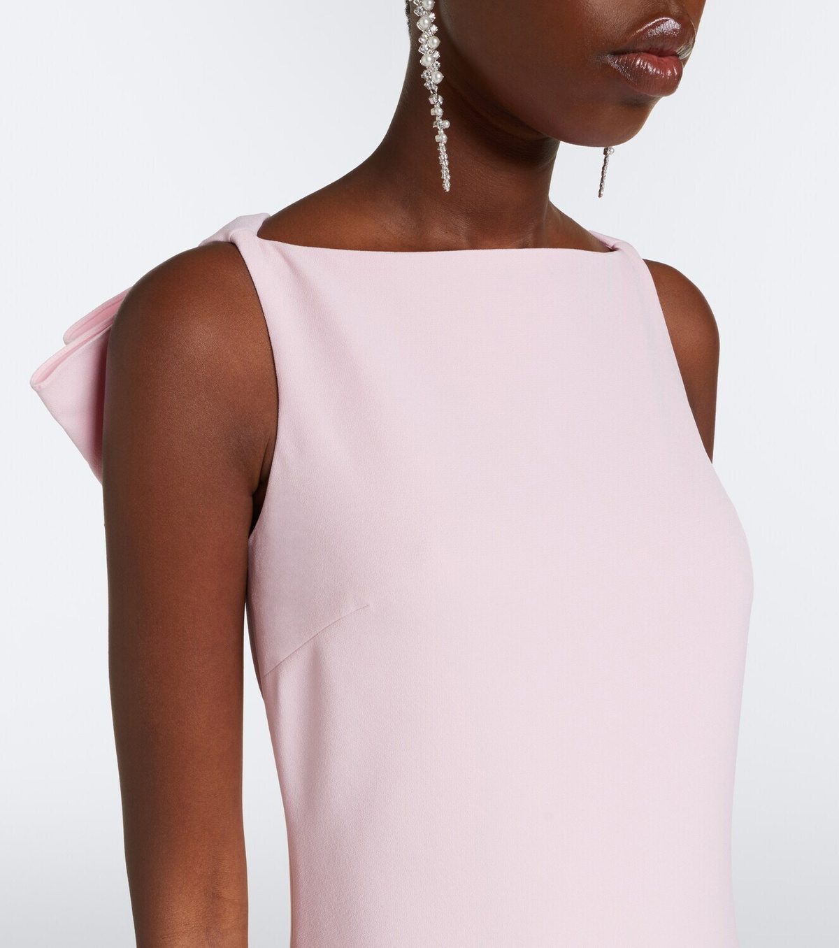 Safiyaa Mallory crêpe gown