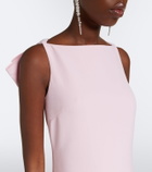 Safiyaa Mallory crêpe gown