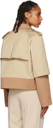 BOSS Beige Double Breasted Jacket