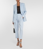 Stella McCartney Cropped pleated wool pants