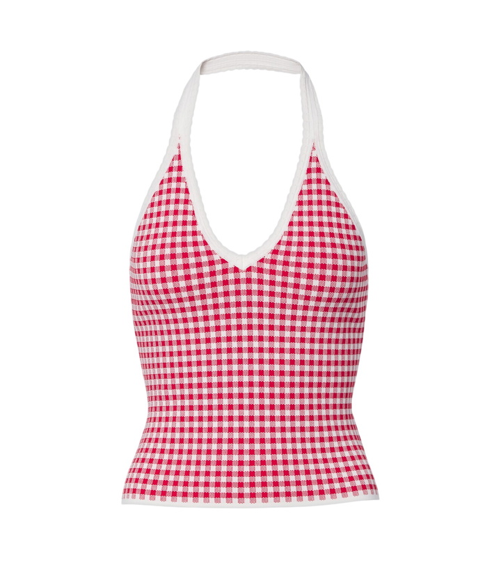 Photo: Posse Micah gingham halterneck top