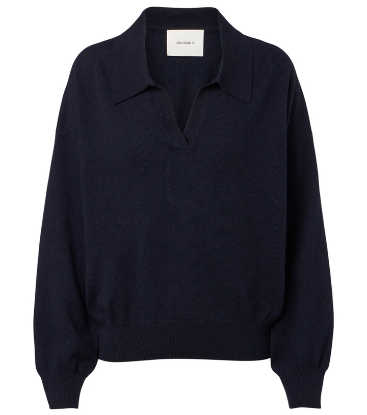 Photo: Lisa Yang Katriel cashmere polo sweater