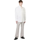 MM6 Maison Margiela Gray Replaced Waist Wool Trousers