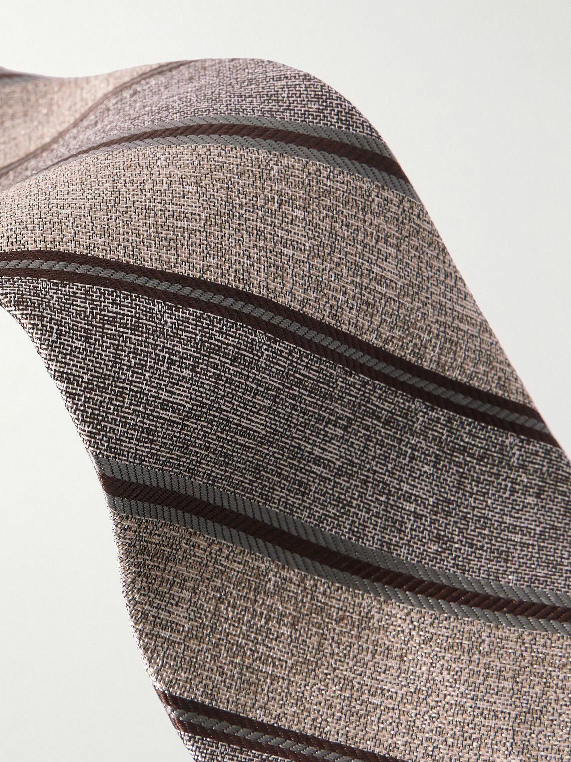 Loro Piana - Yale 8cm Striped Silk-Jacquard Tie