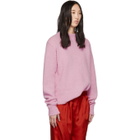 Tibi Pink Alpaca Cozette Easy Sweater