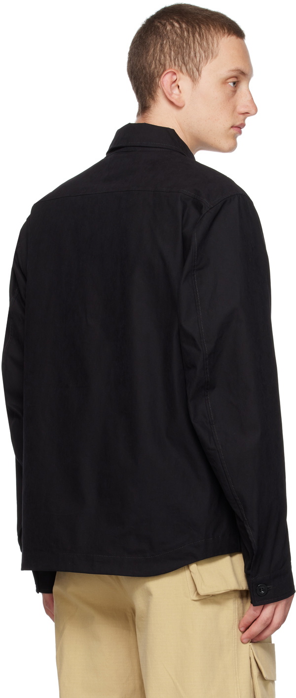 Ten c Black Mid Layer Jacket