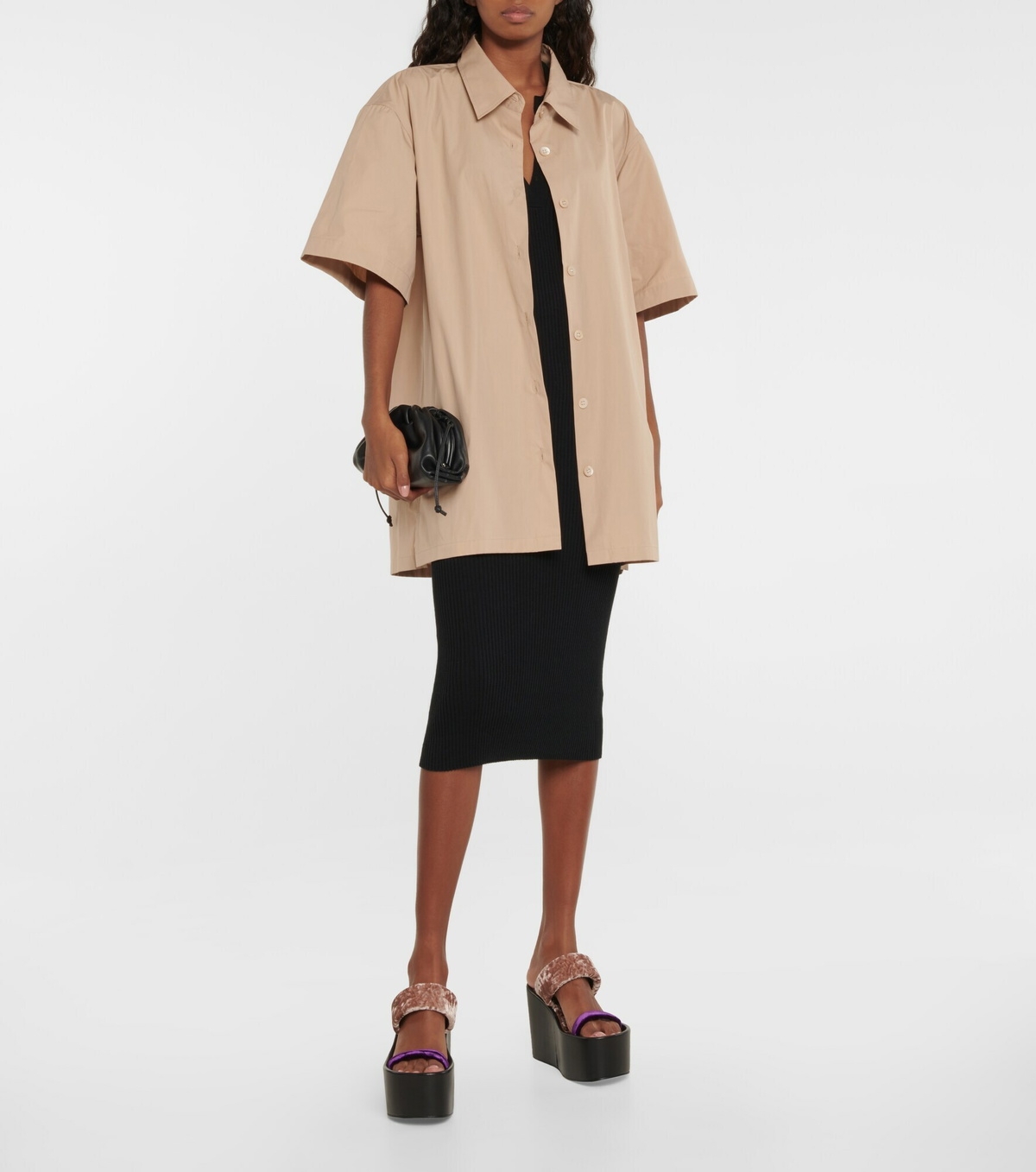 Dries Van Noten Women's Catya Cotton Shirt Orange