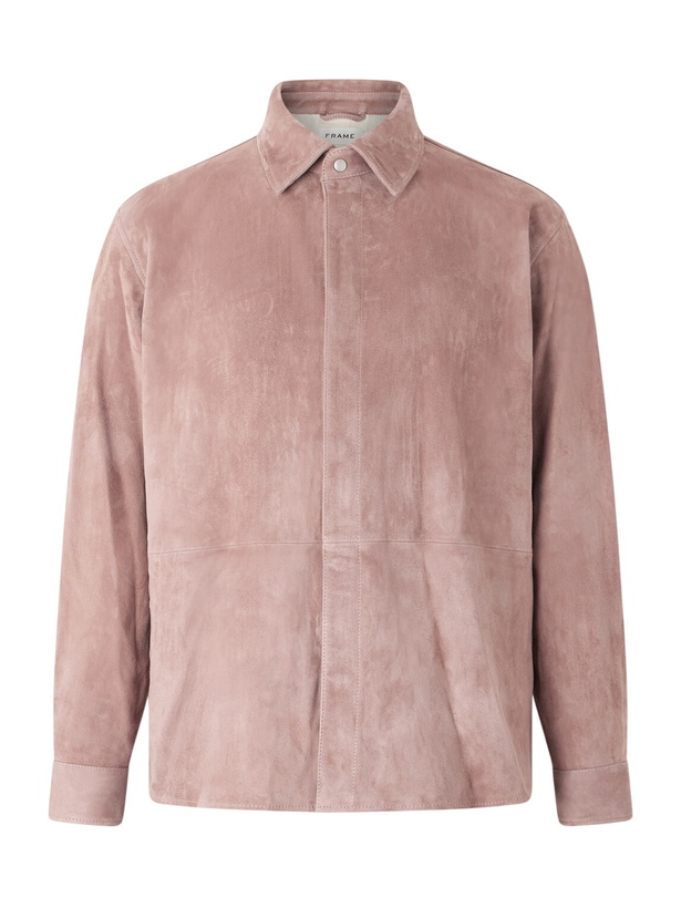Photo: FRAME - Suede Shirt - Pink