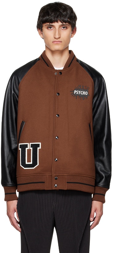 Photo: Undercover Brown Patch Jacket