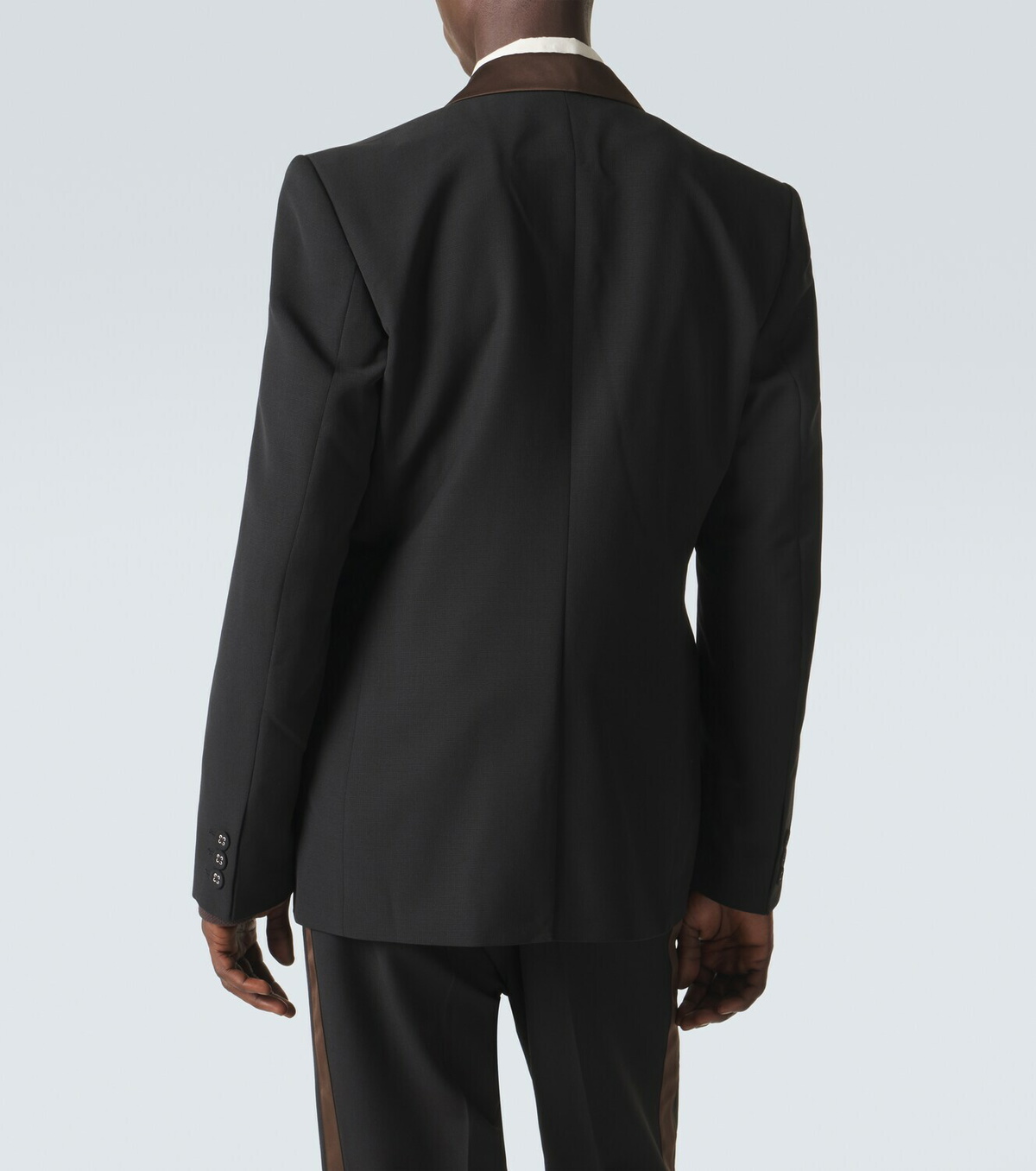 Wales Bonner Alto satin-trimmed virgin wool blazer