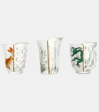 Seletti Hybrid Aglaura set of 3 glasses