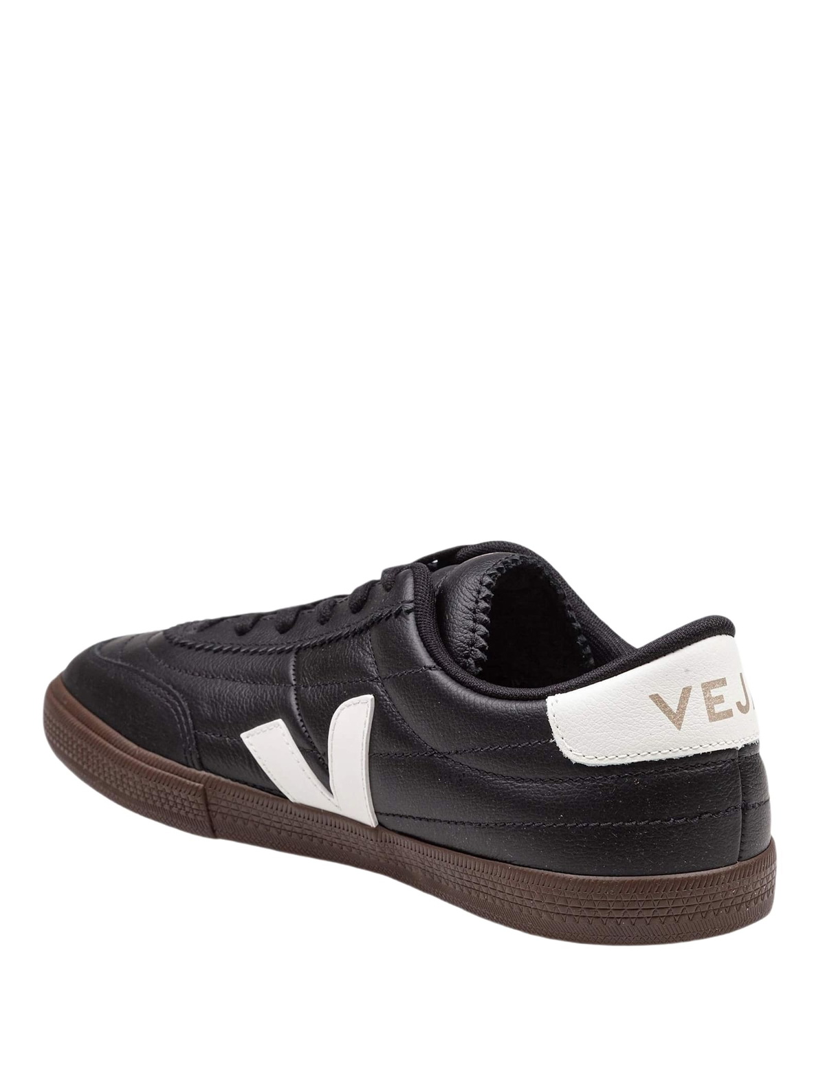 Veja Panenka Leather Sneakers Black And White