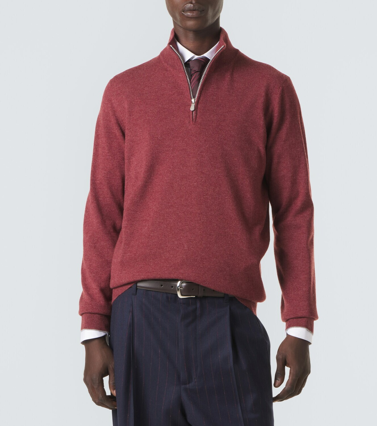 Brunello Cucinelli Cashmere half-zip sweater
