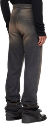 EGONlab Black & Brown Fitted Jeans