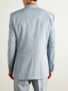 Richard James - Hepworth Double-Breasted Wool Suit Jacket - Blue