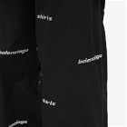 Balenciaga Men's All Over Logo Pajama Pant in Black/White