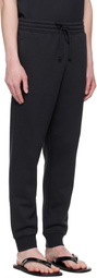 SKIMS Black Fleece Lounge Tapered Sweatpants