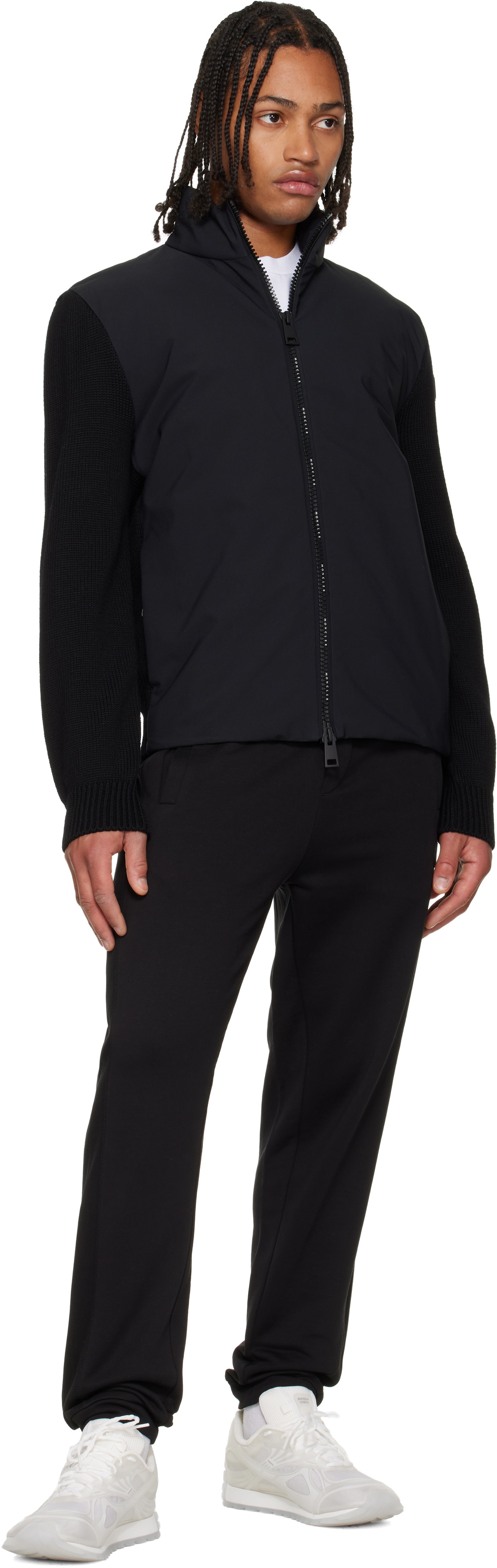 Moncler Black Cotton Sweatpants