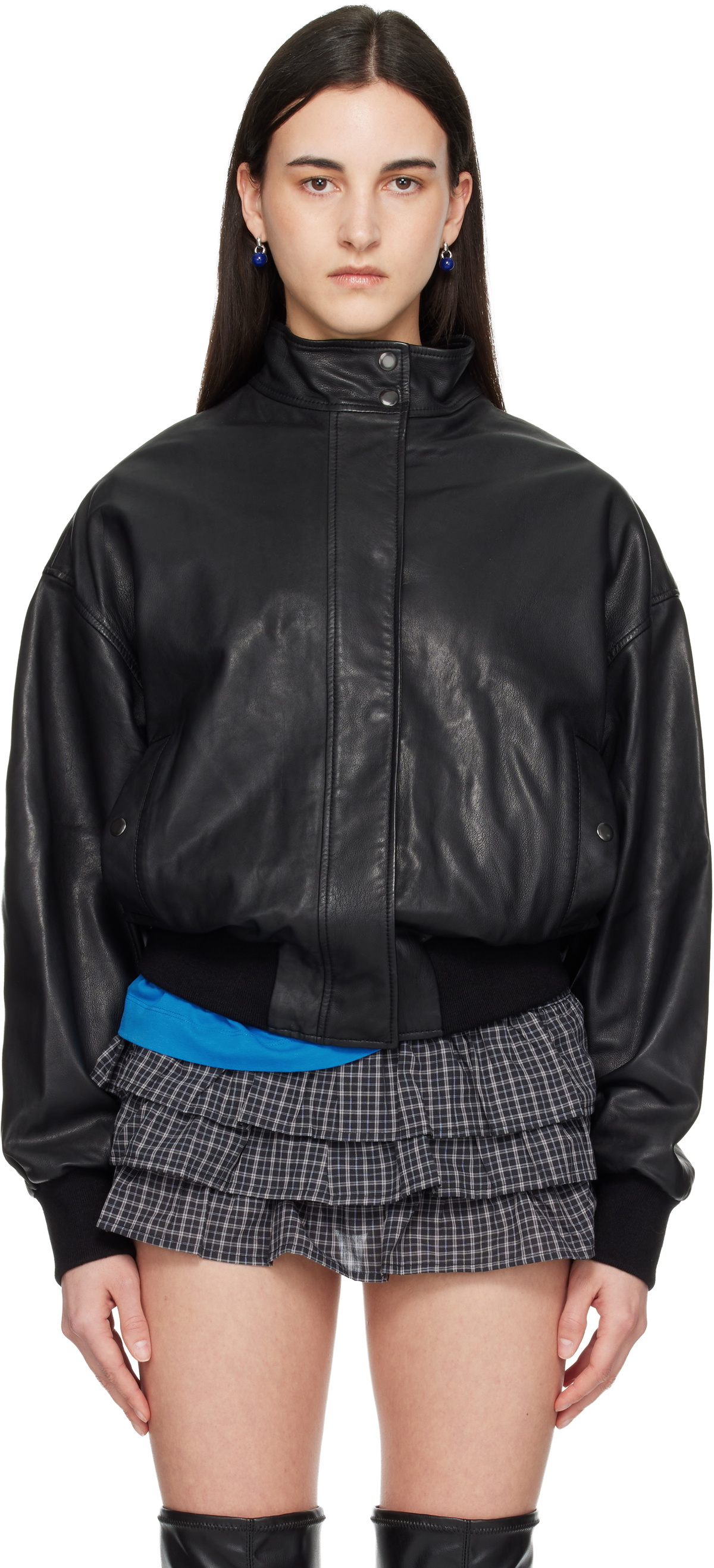 Gimaguas Black Vittoria Leather Jacket