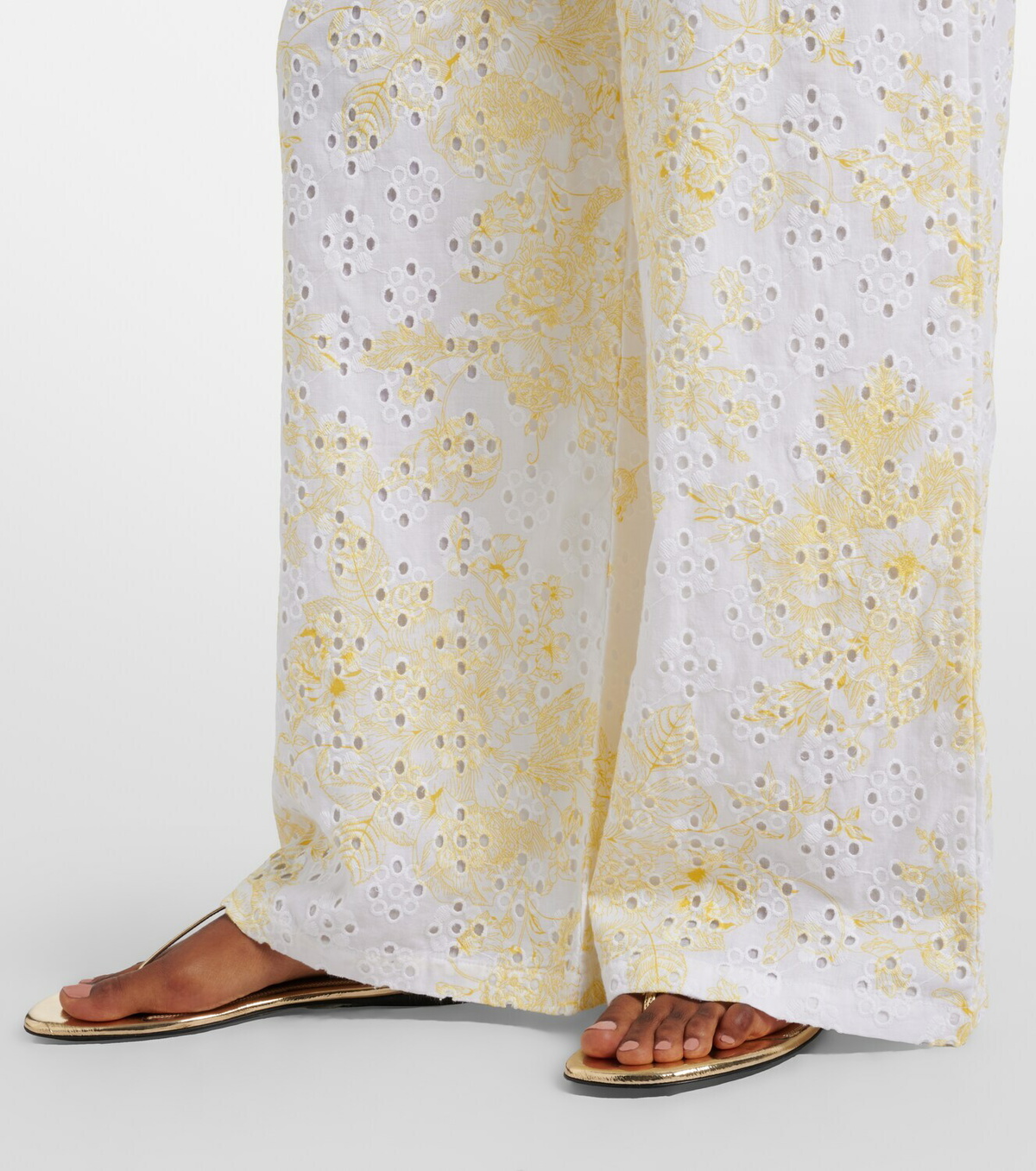 Melissa Odabash Naomi broderie anglaise cotton jumpsuit