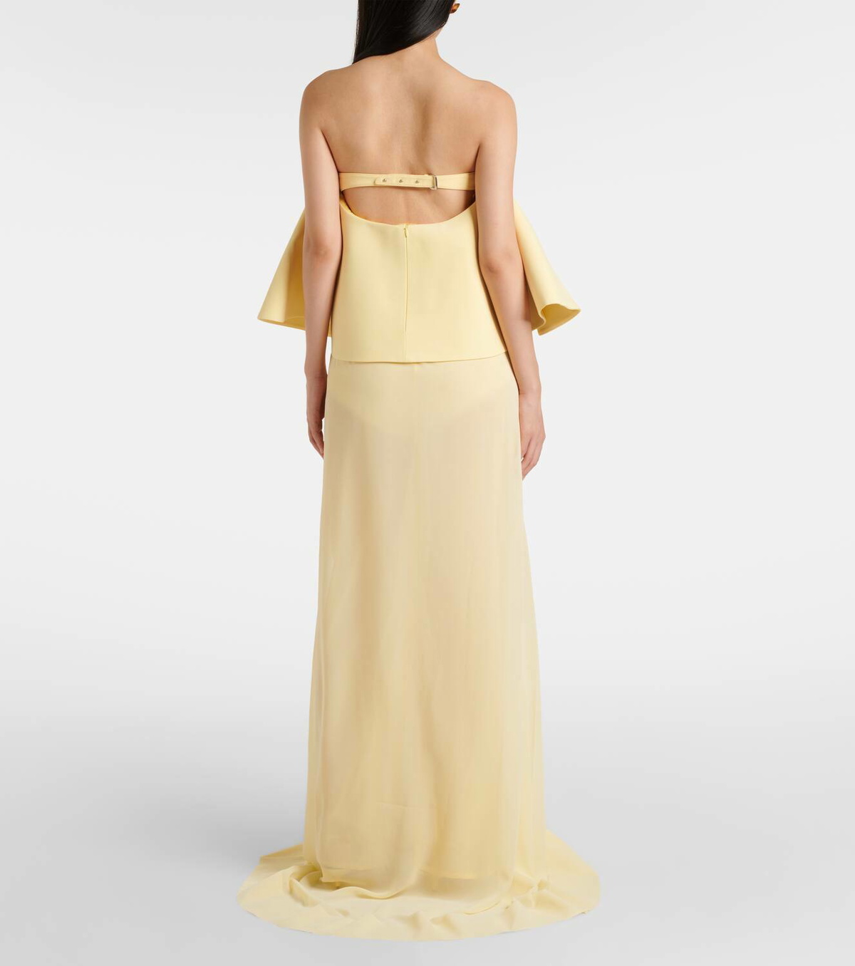 Jacquemus La Robe Vela chiffon gown Jacquemus