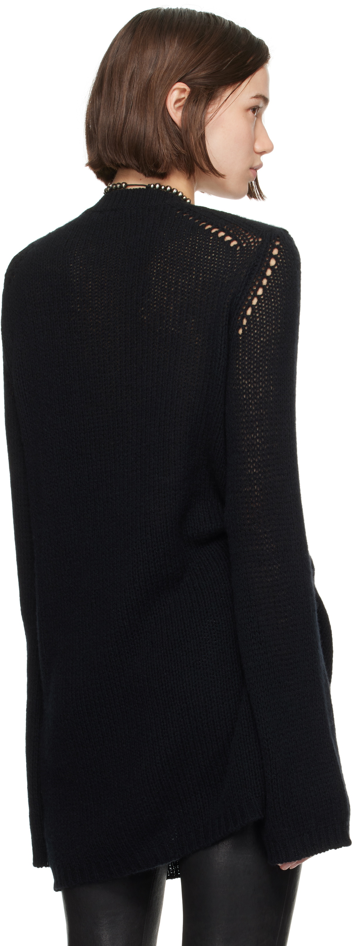 Ann Demeulemeester Black Carolina Tunic Sweater