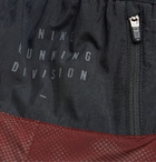 Nike Running - Run Division Flash Slim-Fit Stretch-Nylon Drawstring Shorts - Burgundy