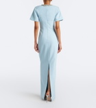 Rachel Gilbert Dovetta embellished crêpe corset gown