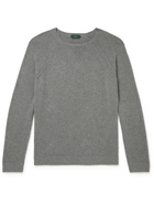 Incotex - Cotton-Blend Bouclé Sweater - Gray