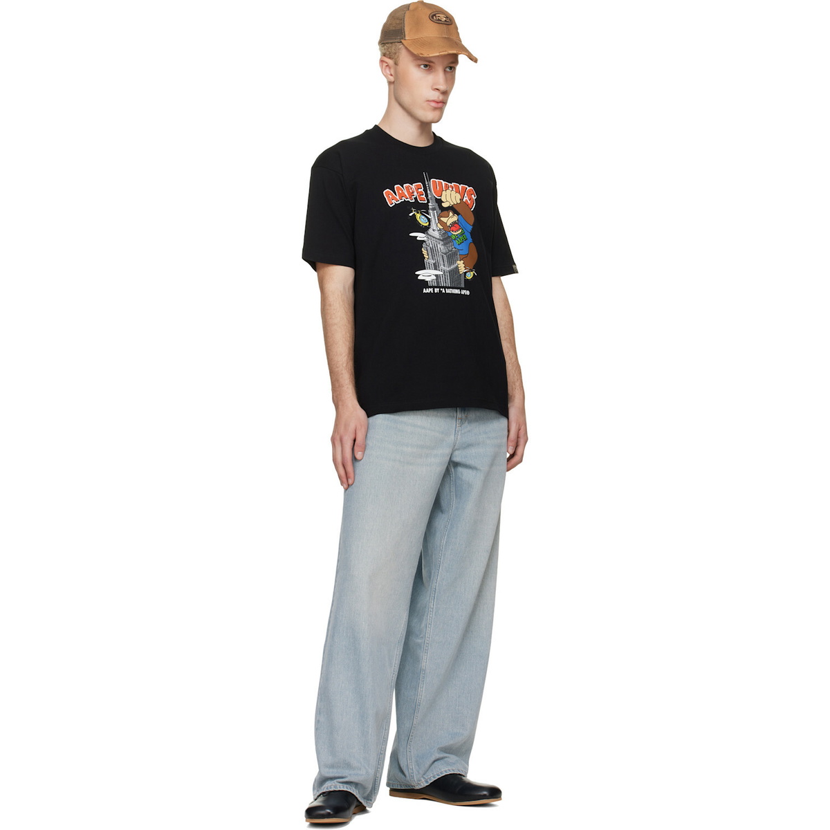 AAPE by A Bathing Ape Black 'AAPER' Graphic T-shirt