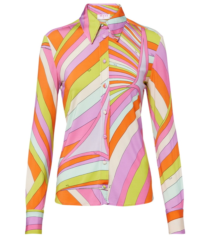 Photo: Pucci Iride satin jersey shirt