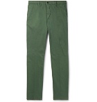 Altea - Slim-Fit Tapered Stretch-Cotton Gabardine Chinos - Men - Green