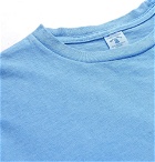 Velva Sheen - Garment-Dyed Cotton-Jersey T-Shirt - Blue