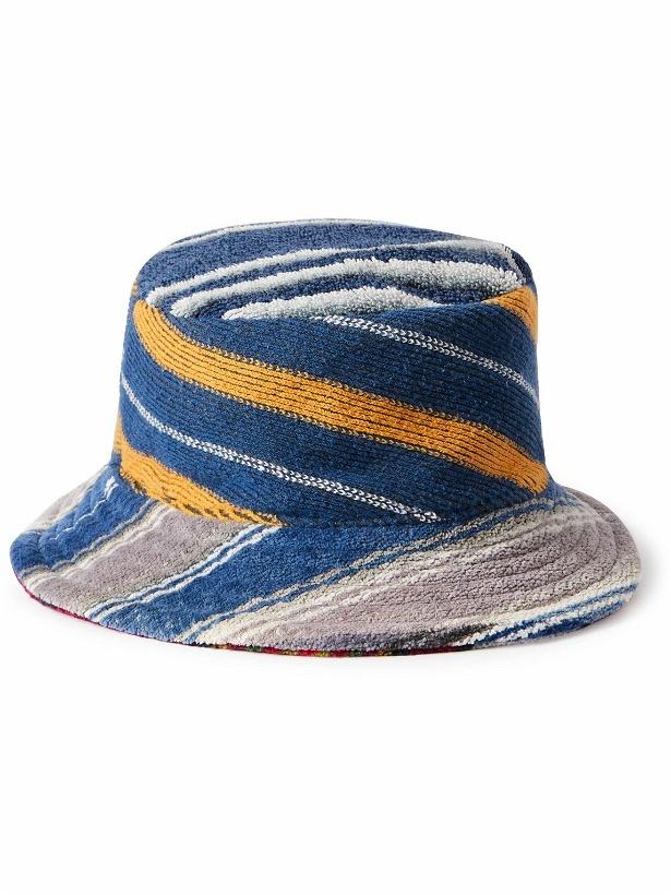Photo: Gallery Dept. - Striped Cotton-Terry Bucket Hat