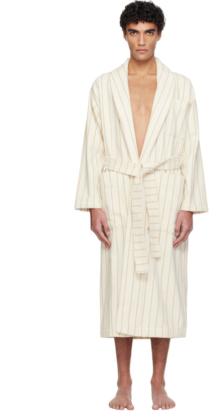 Photo: Tekla Off-White & Beige Terry Classic Bathrobe