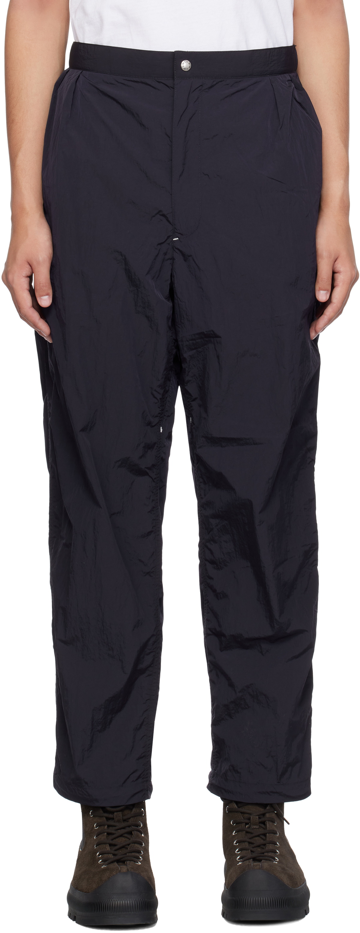 nanamica Navy Boardwalk Track Pants Nanamica