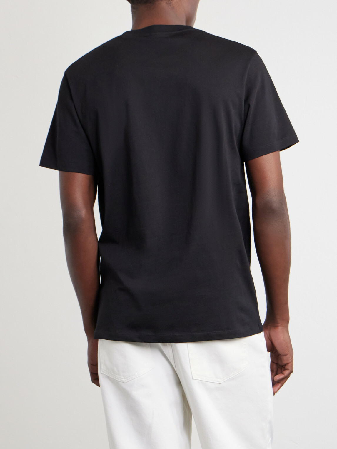LOEWE - Anagram-Embroidered Cotton-Jersey T-Shirt - Black