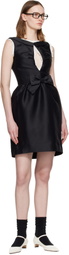 SHUSHU/TONG Black Long Cut-Out Sleeveless Minidress