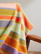 The Elder Statesman - Striped Cashmere Blanket