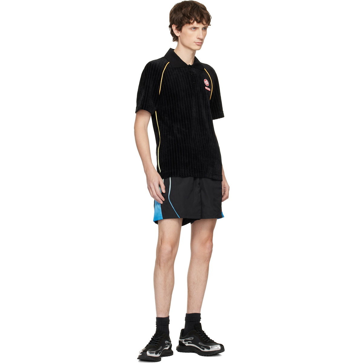Casablanca Black Gradient Football Shorts