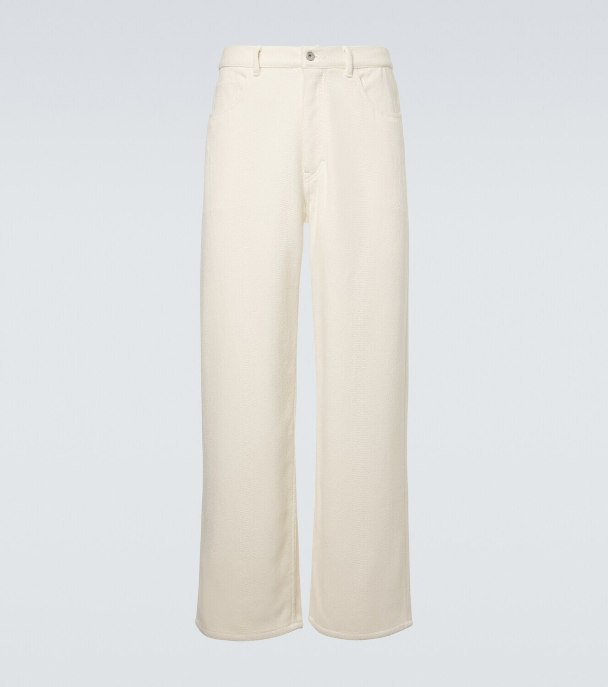 Auralee Silk denim wide-leg pants