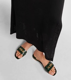 Tom Ford Whitney croc-effect leather slides